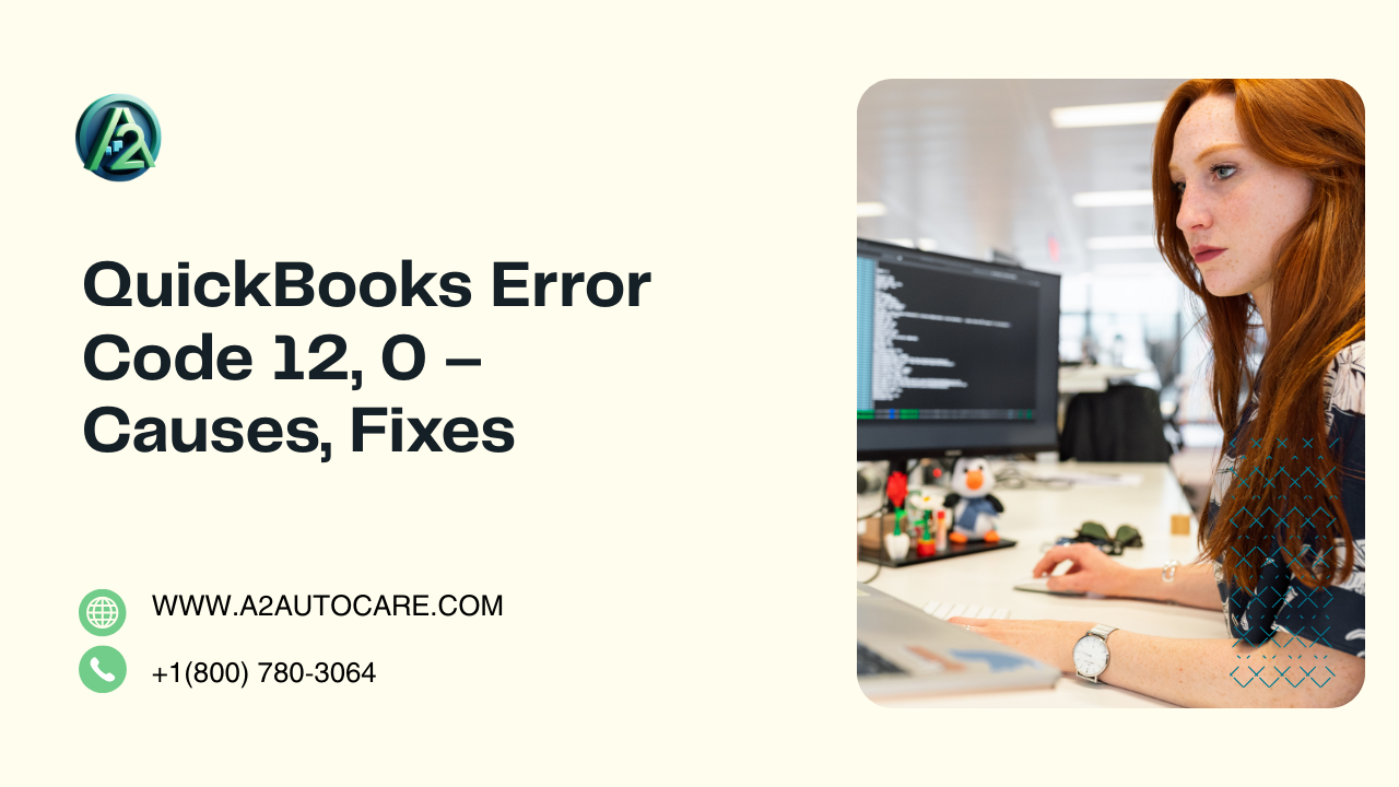 QuickBooks Error Code 12, 0 Help